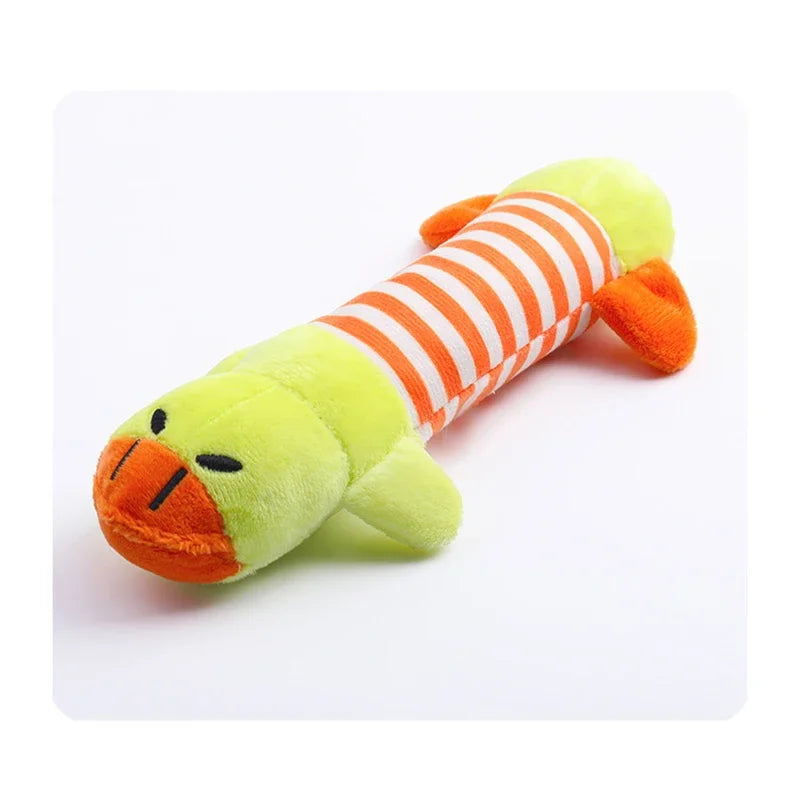 Plush Cartoon Embroidery Pet Toys (Duck / Pig / Elephant)